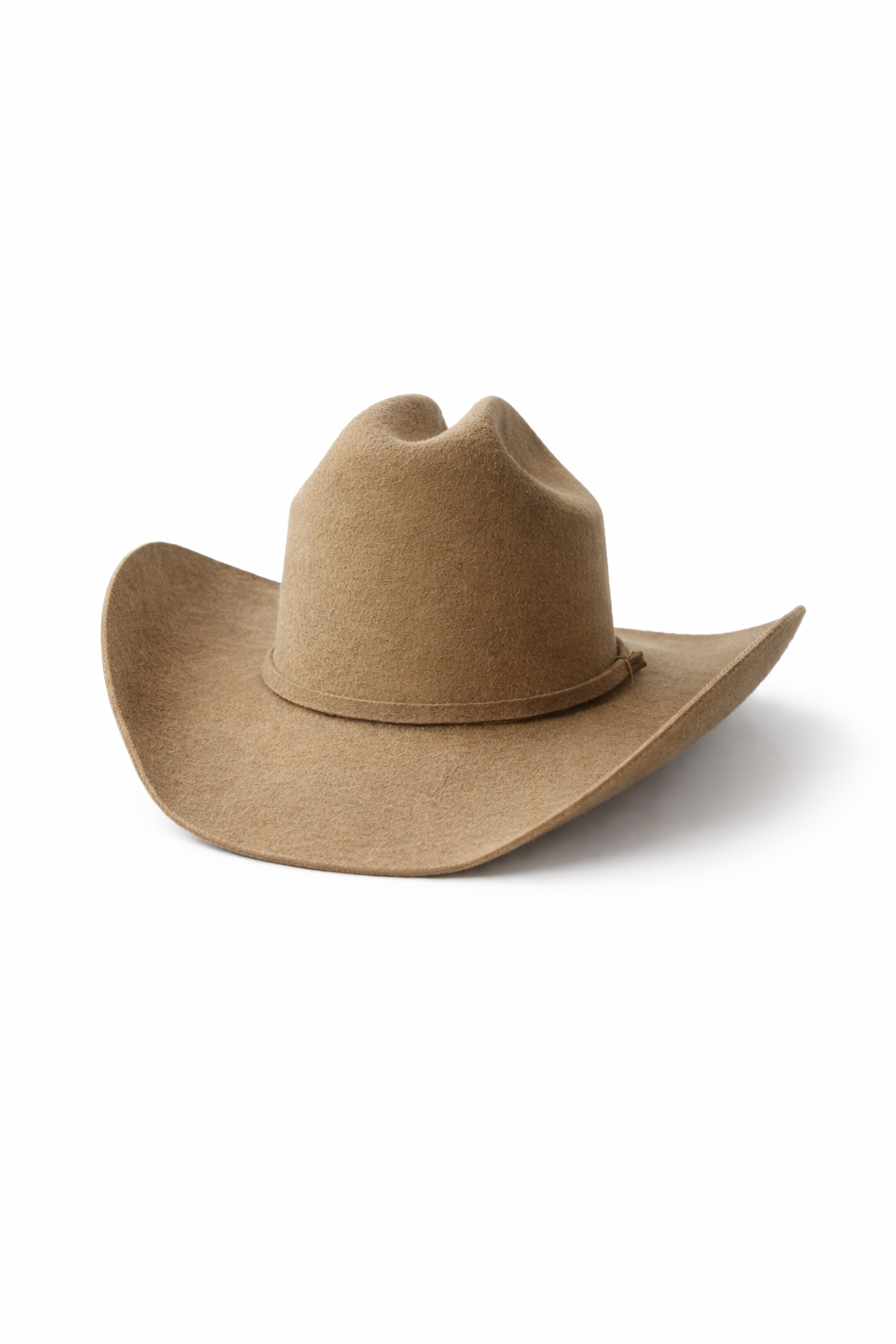 Tan Wool Felt Cowboy Hat