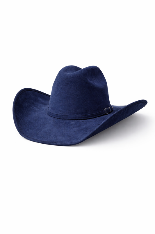 Blue Suede Cowboy Hat