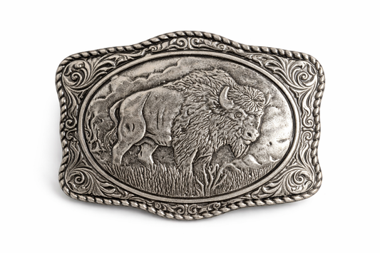 Silver Buffalo Square Buckle